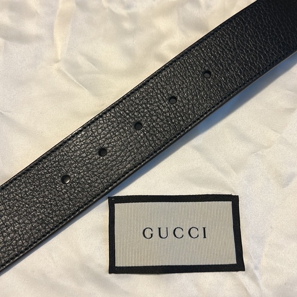 Gucci GG interlocking black calfskin belt - Picture 8 of 12